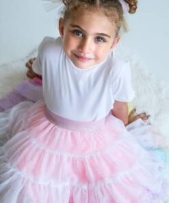 Baby Girls Layered Party Wear Skirt
